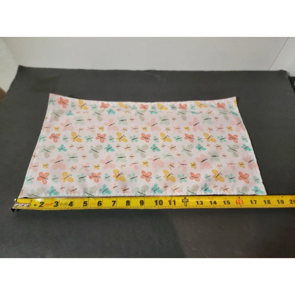 Barbie Doll Bed Blanket Comforter Bedroom Dollhouse Toy Barbi Pink Butterflies
